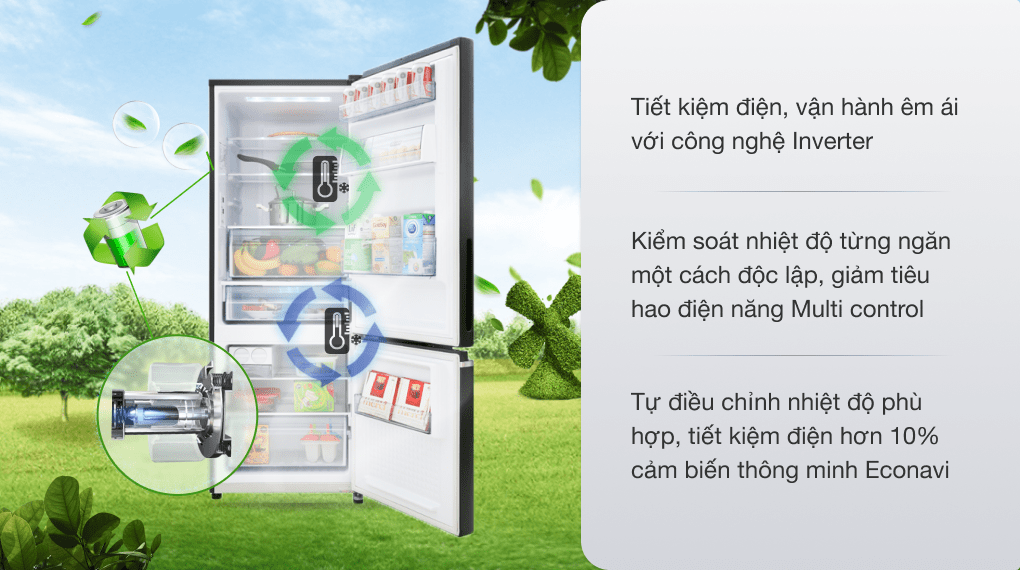 Tủ lạnh Panasonic Inverter 290 lít NR-BV320GKVN