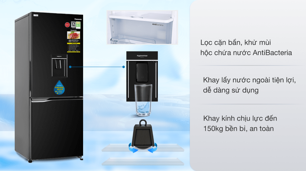 Tủ lạnh Panasonic Inverter 290 lít NR-BV320WKVN    GIÁ TẠI KHO