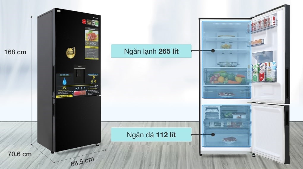 Tủ lạnh Panasonic Inverter 377 lít NR-BX421GPKV  CHÍNH HÃNG