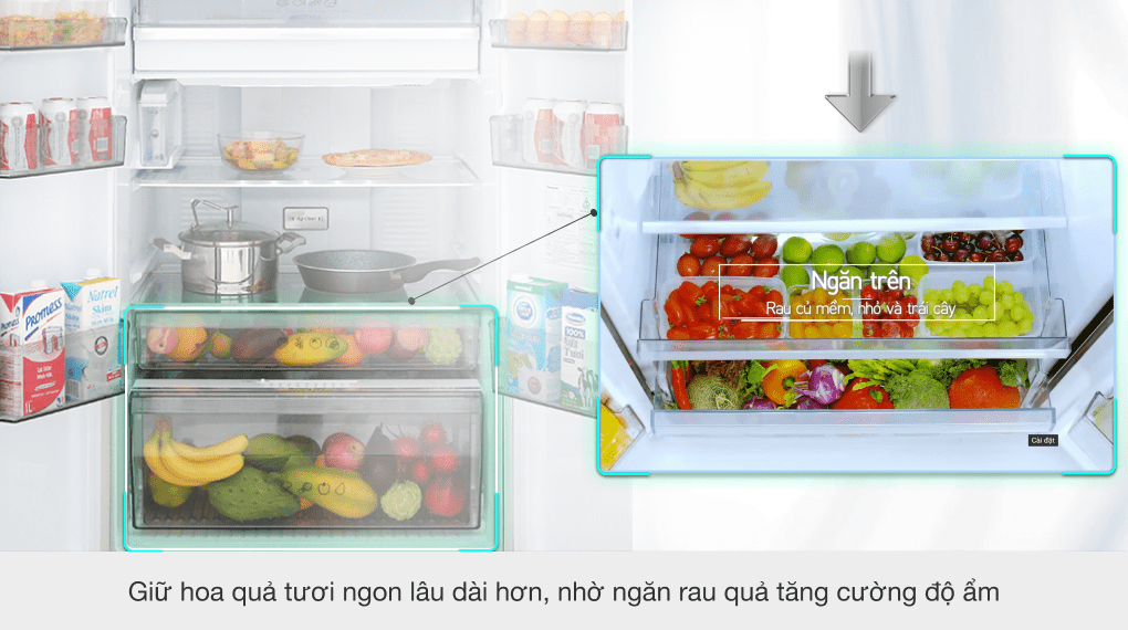 Tủ lạnh Panasonic Inverter 550 lít NR-DZ600GKVN   CHÍNH HÃNG