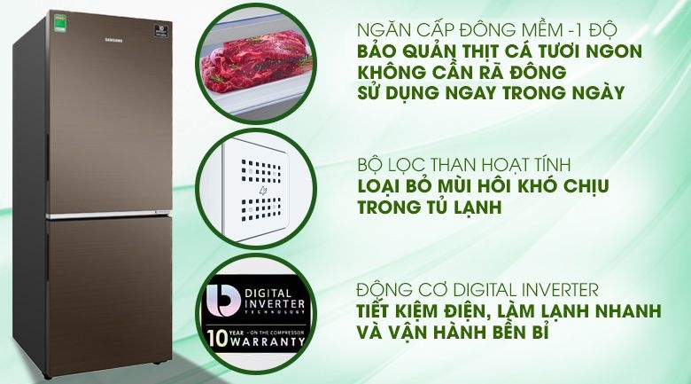 Tủ lạnh Samsung Inverter 276 lít RB27N4010DX/SV - CHÍNH HÃNG