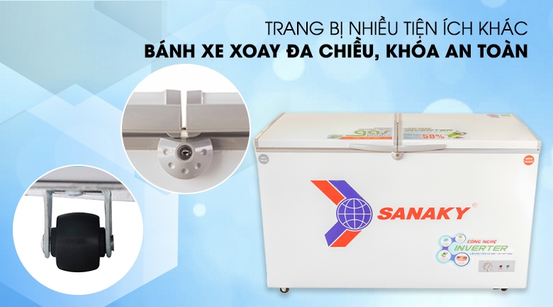 Tủ Đông Sanaky Inverter  400 lít/305 lít VH-4099A3
