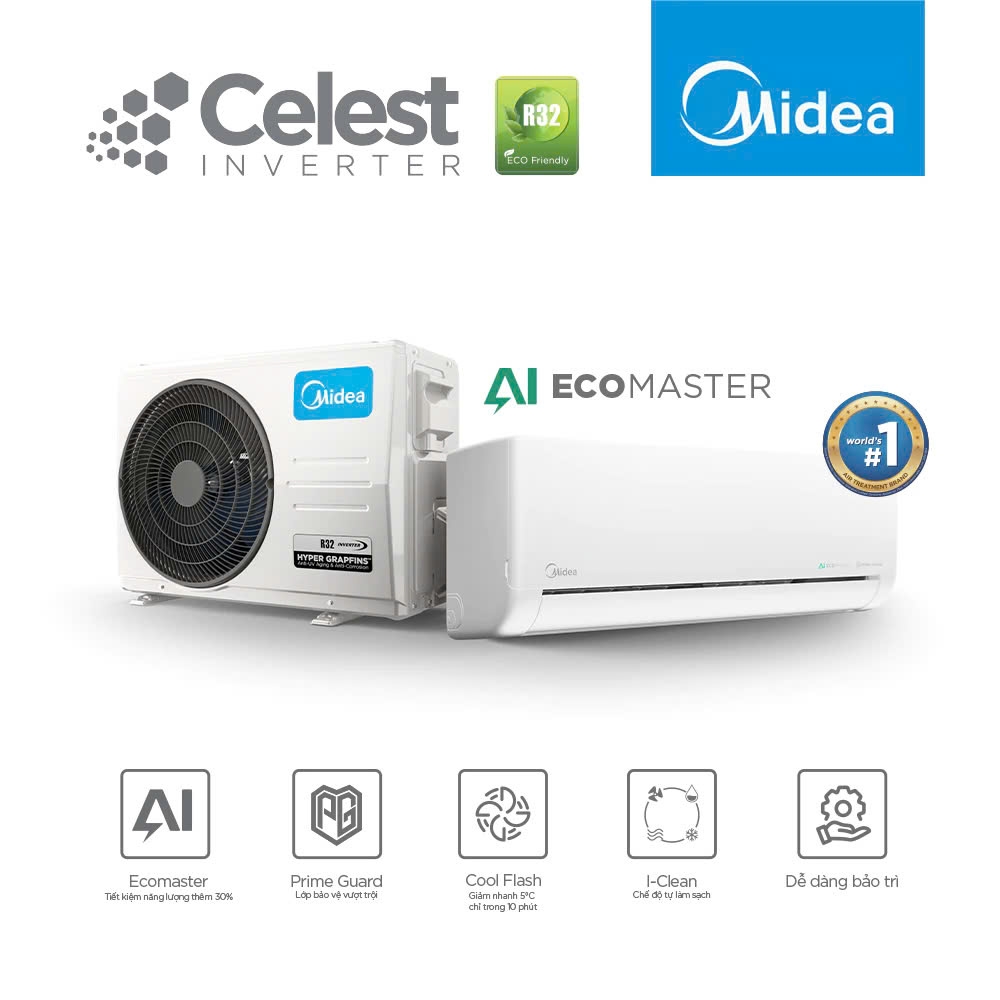 Máy Lạnh Midea 2.0 HP Inverter MSCE-19CRFN8 ( Mẫu mới )
