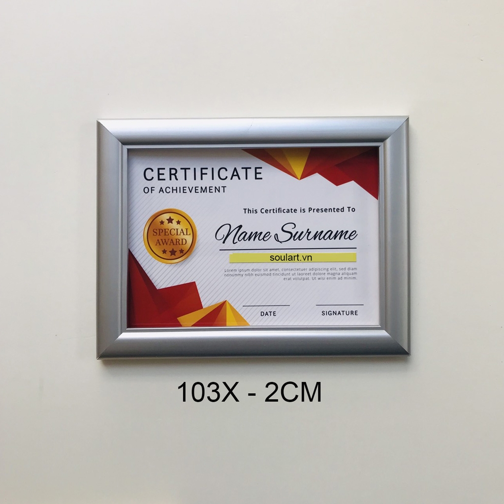 Khung Bằng Khen Gỗ Xám 103X - Khung A5,A4,A3 | SOULART.VN Khung Bằng Khen Gỗ Xám 103X - Khung A5,A4,A3 | Soulart.Vn