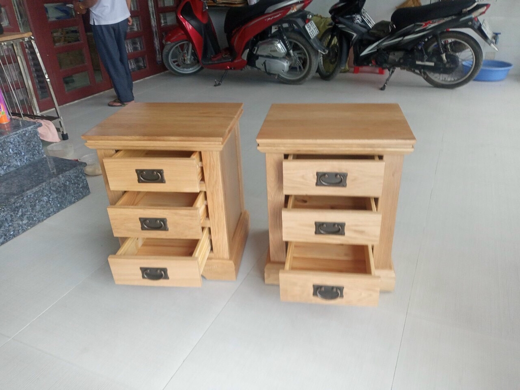 Tab - Tủ đầu giường- 3 hộc chân đế. | Nội Thất Dat Le