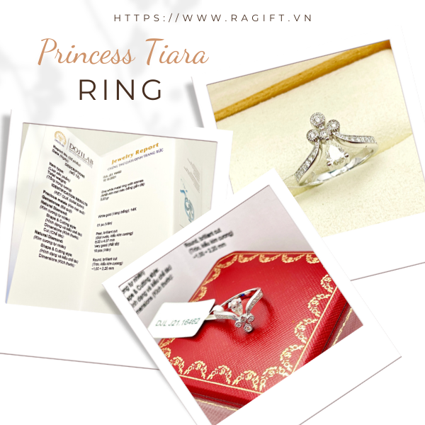 Nhẫn vương miện vàng trắng