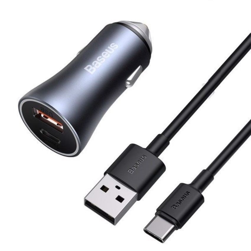 Bộ tẩu sạc ô tô 40W Golden Contactor Pro Dual Quick Charger Car Charger TZCCJD