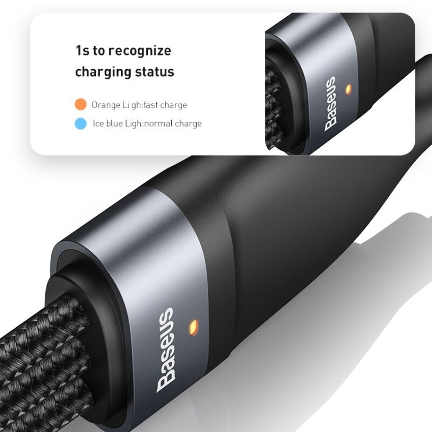 Cáp sạc nhanh 3 đầu Baseus Flash Series 3 in1 Plus (USB + Type C to ...