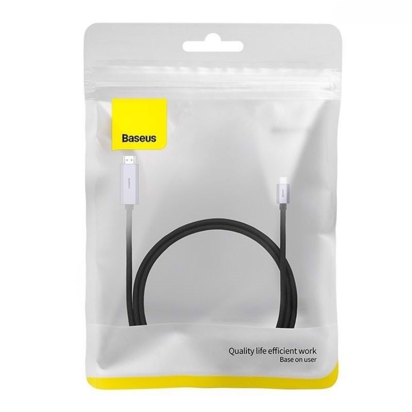 Cáp chuyển Type C sang HDMI siêu nét Baseus High Definition Series Graphene (Type-C to HDMI 4K/60Hz Adapter Cable) WKGQ010101
