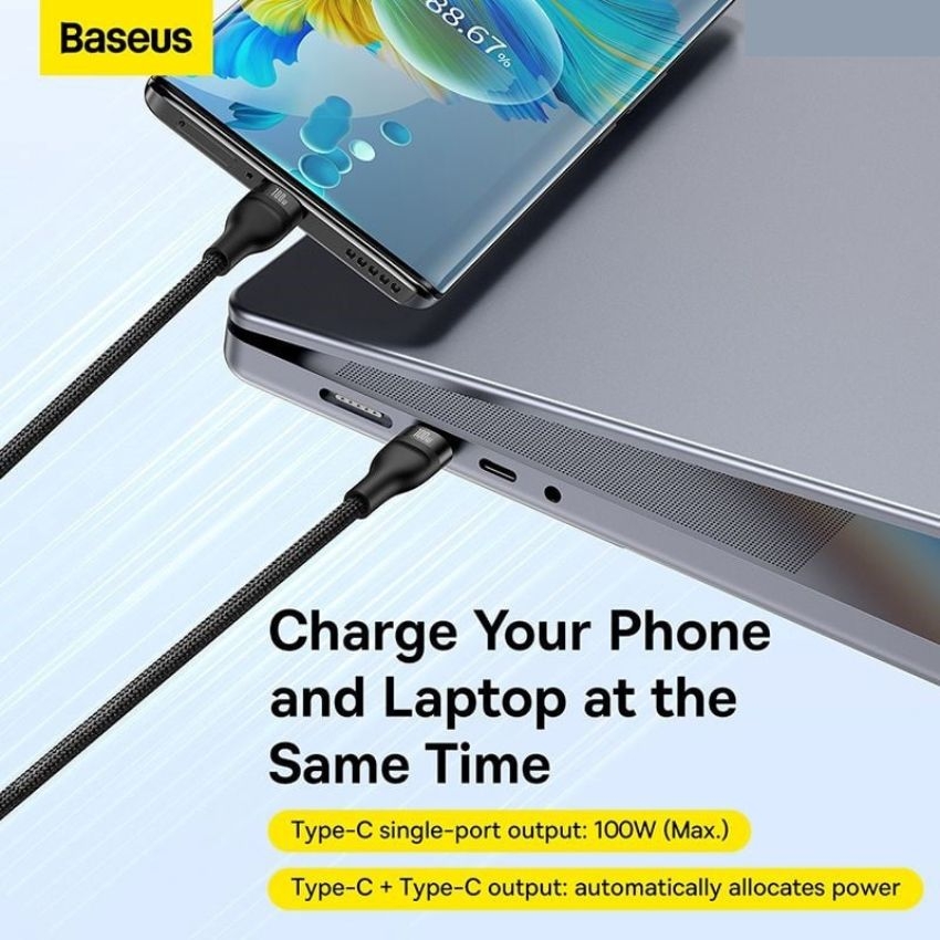 Cáp sạc nhanh 3 in 1 Baseus Flash Series Ⅱ One-for-three Fast Charging ...