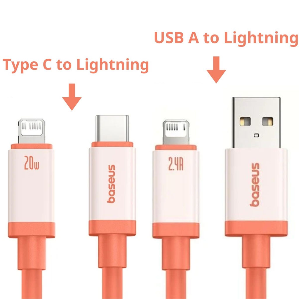 Cáp Sạc Nhanh Baseus 0℃ ( 0 độ ) Series Fast Charging Data Cable Usb A to Lightning 2.4A hoặc Type C to Lightning 20W