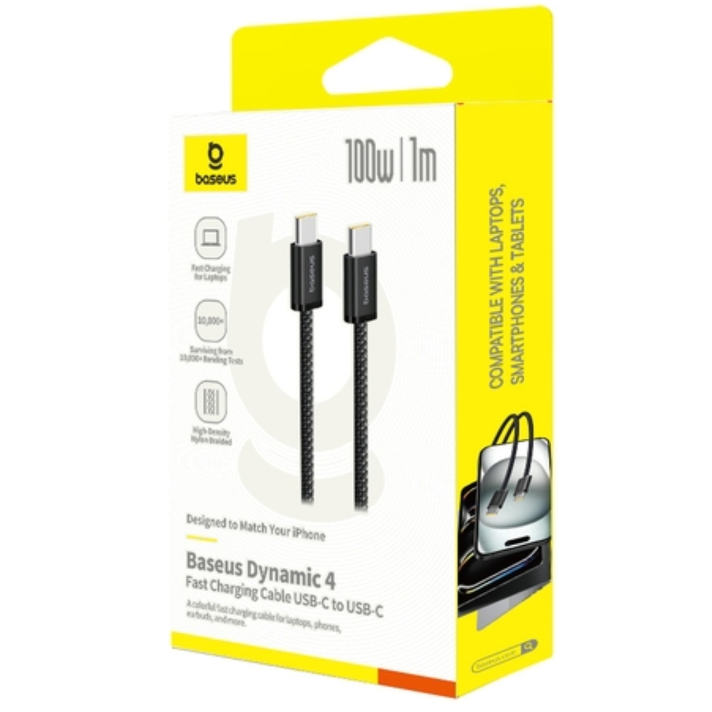 Cáp sạc nhanh và truyền dữ liệu Type C to Type C 100W Baseus Dynamic 4 Fast Charging Data Cable