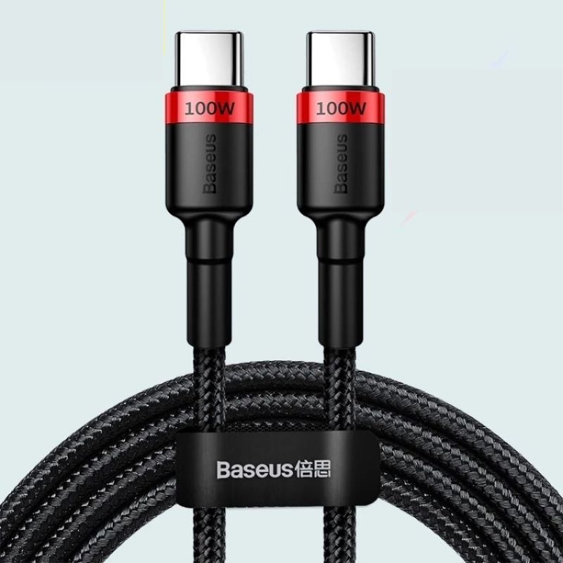 Cáp sạc nhanh type C to type C 100W CATKLF-ALG Baseus Cafule PD2.0 100W flash charging cable (100W, 20V/ 5A, 2m, Power Delivery, QC3.0 Quick Charge Cable, for iPad Pro/ Macbook/ Laptop/ Smartphone)