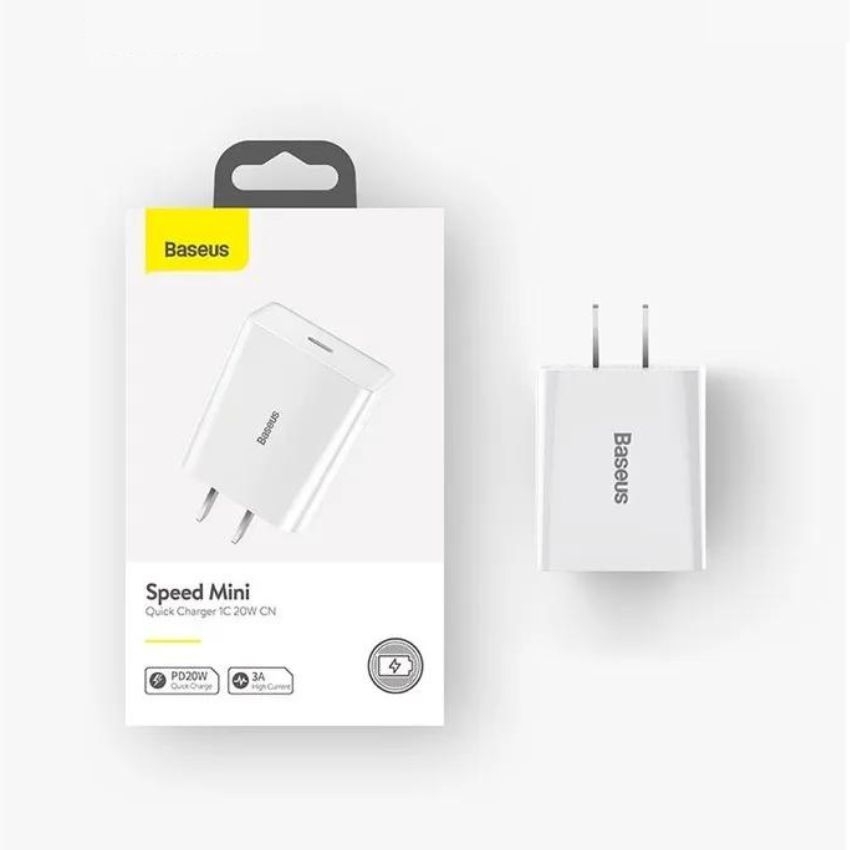 Củ sạc nhanh 20W 1C Baseus Speed Mini Quick Charger (1 Port Type C, PDQCFCP Multi Quick Charge Protocal Support)- CCFS