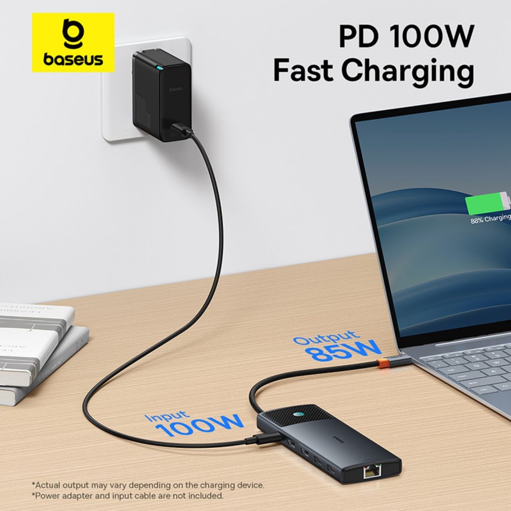 Hub mở rộng kết nối Baseus Metal Gleam Series II 10-in-1 USB HUB ...