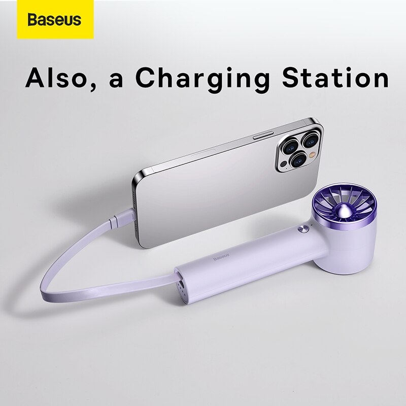 Quạt Cầm Tay sử dụng pin Mini Baseus Flyer Turbine Handheld Fan ...