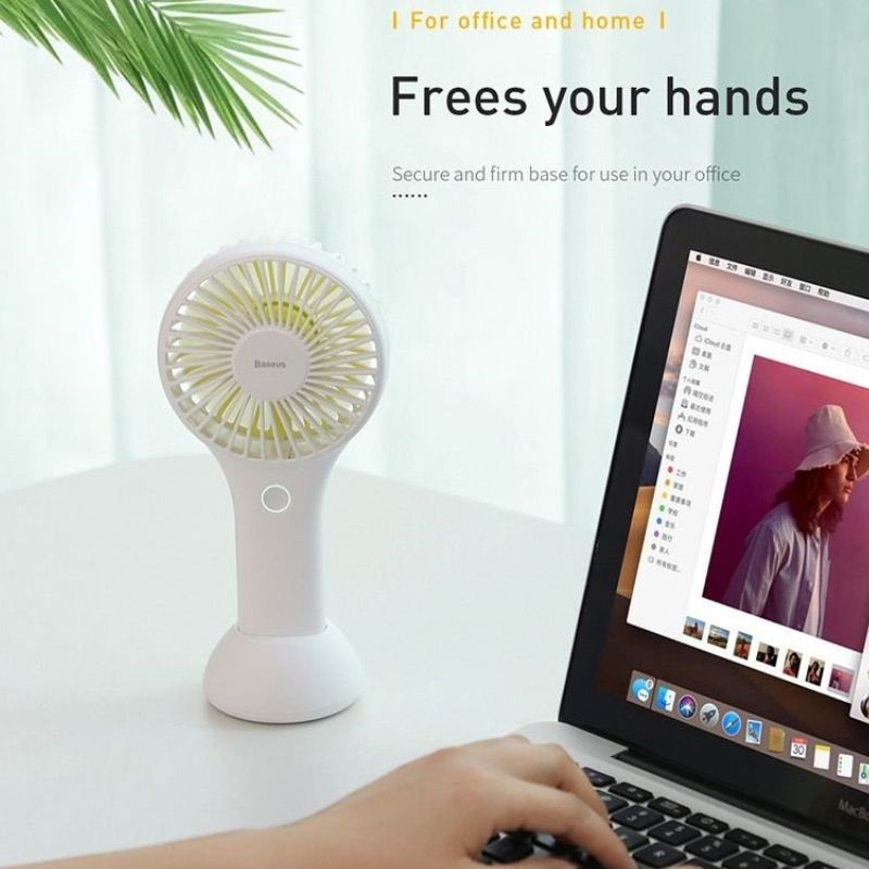 Quạt mini cầm tay pin sạc CXBG Baseus Bingo Fan (3 Level, Rechargeable ...
