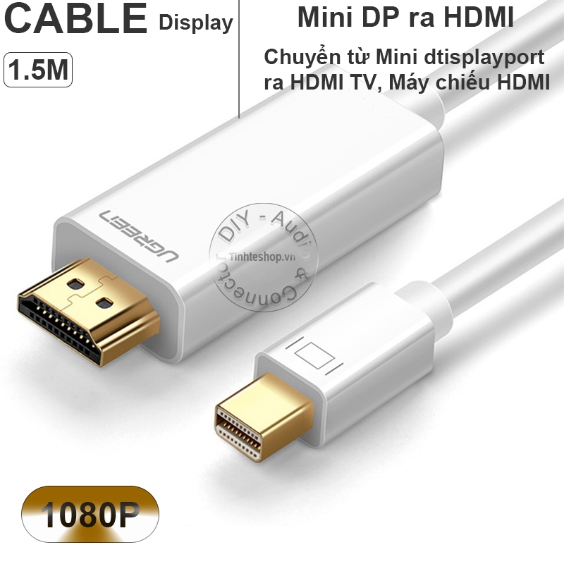 Cáp Mini displayport ra HDMI 1080P Ugreen MD101 | Tinh Tế Shop