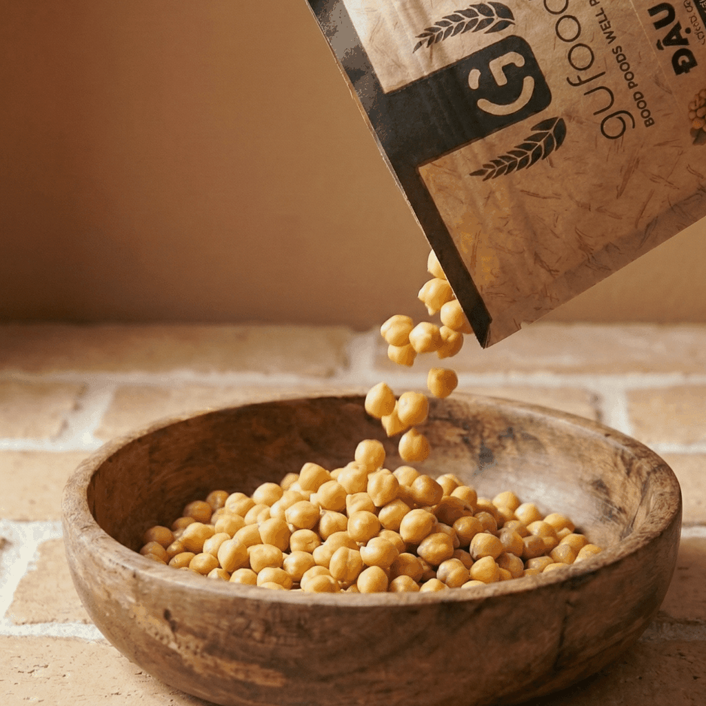 Đậu gà GUfoods - Giàu protein thực vật, Đa công dụng, Nguyên liệu làm tempeh, Lành mạnh, Eat clean, Healthy, Tập gym