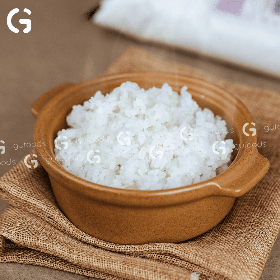 Gạo hữu cơ Japonica GUfoods (túi 1kg) - Ăn dặm cho bé, Làm sushi / cơm cuộn, Dẻo ngọt ngon cơm, Nguyên liệu organic