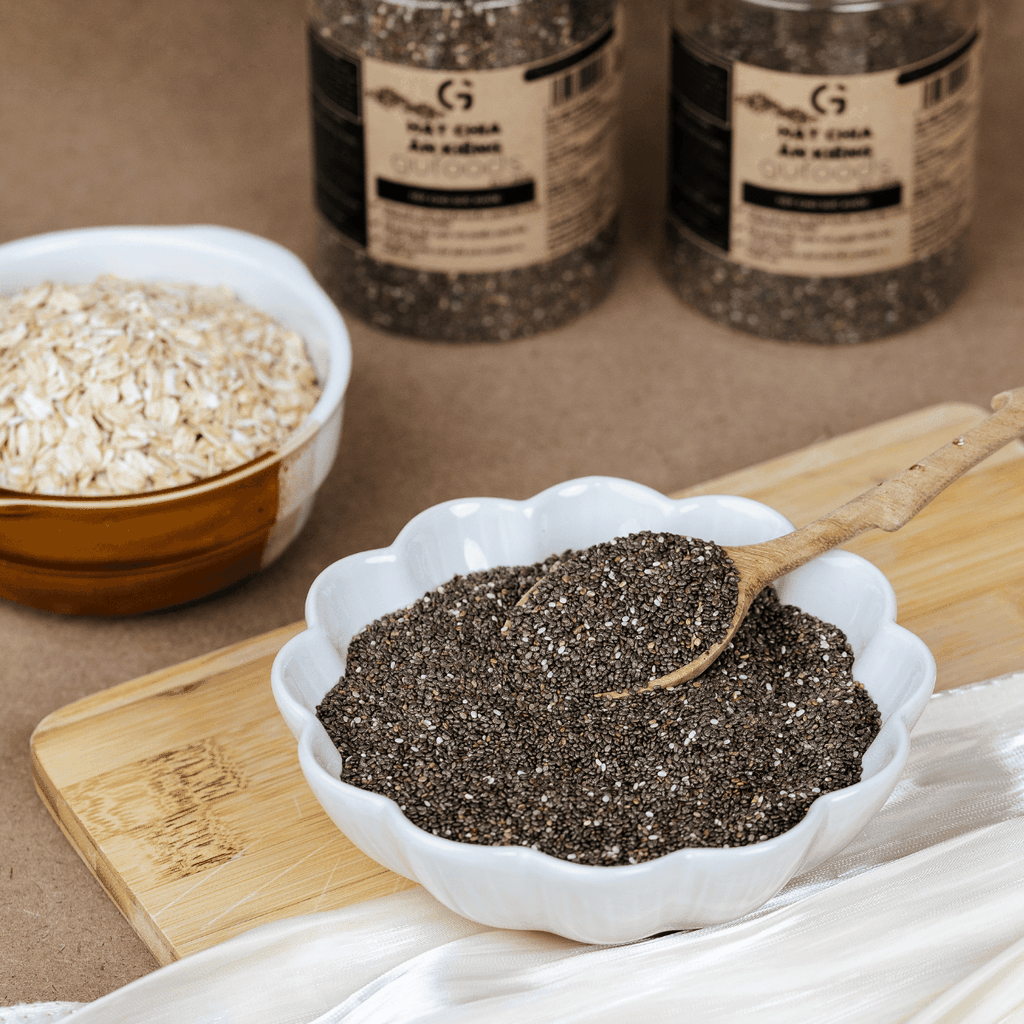 Hạt chia GUfoods - Giàu chất xơ và Omega-3, Tốt cho hệ tiêu hoá, Lành mạnh, Healthy, Eat clean