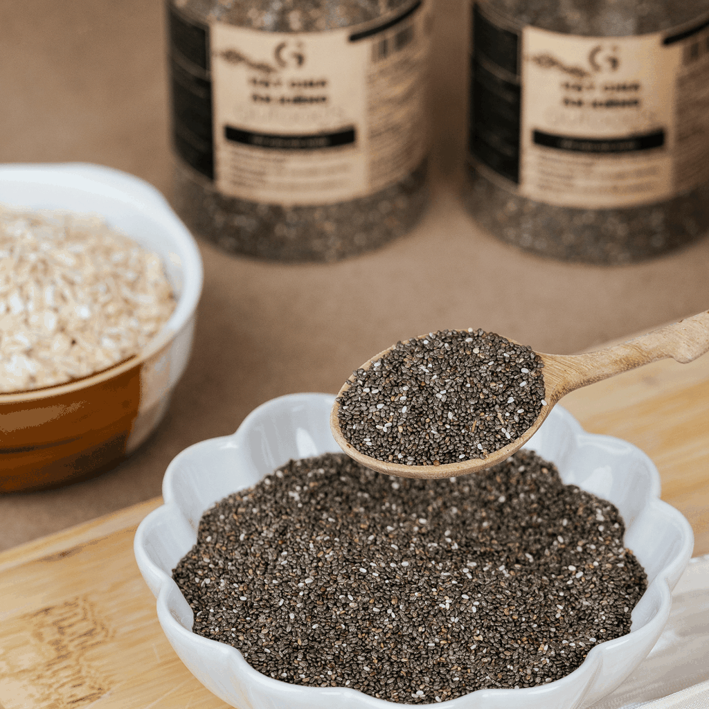 Hạt chia GUfoods - Giàu chất xơ và Omega-3, Tốt cho hệ tiêu hoá, Lành mạnh, Healthy, Eat clean