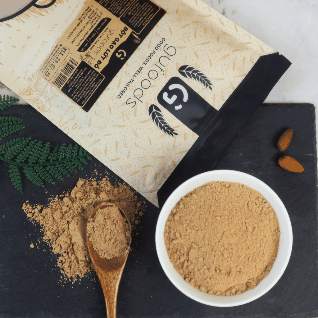 Bột gạo lứt đỏ GUfoods - Tiện lợi, Healthy, Dễ tiêu hoá, Phù hợp Eat clean, Thực dưỡng, Thuần chay