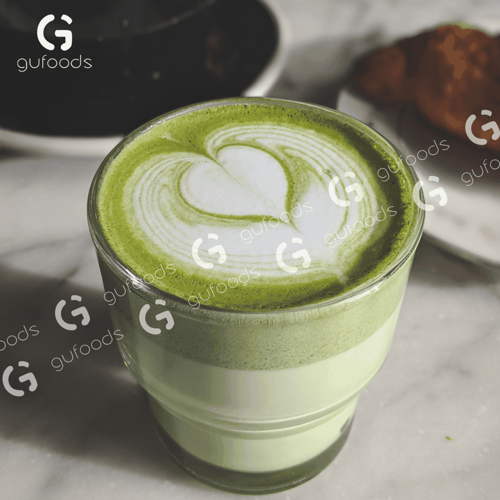 Combo pha chế Matcha latte từ OATSIDE - Pha được 9 ly thành phẩm - Gồm 9 Hộp OATSIDE 200ml + Gói 50g Bột Matcha trà Ôlong GUfoods