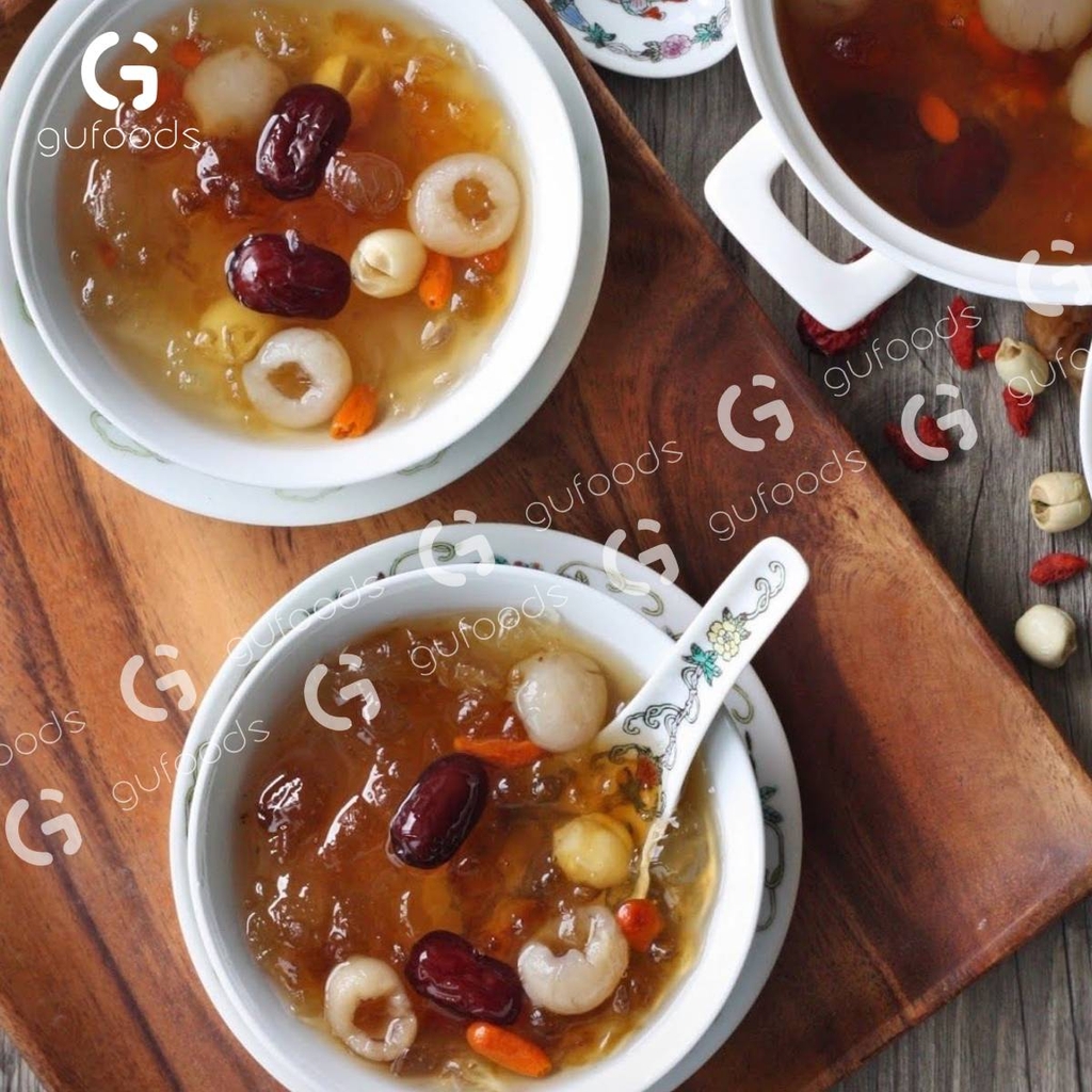 Táo đỏ nguyên hạt GUfoods - Dẻo ngọt tự nhiên, Giàu chất xơ, Hỗ trợ thư giãn tinh thần, Cải thiện giấc ngủ, Healthy, Eat clean (hũ 200g)