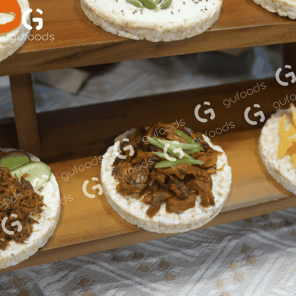 Bánh gạo lứt GUfoods vị Diêm mạch - Không chiên dầu, Không đường, Lành mạnh, Phù hợp Eat clean, Ăn vặt healthy, Thực dưỡng, Tập gym, Thuần chay