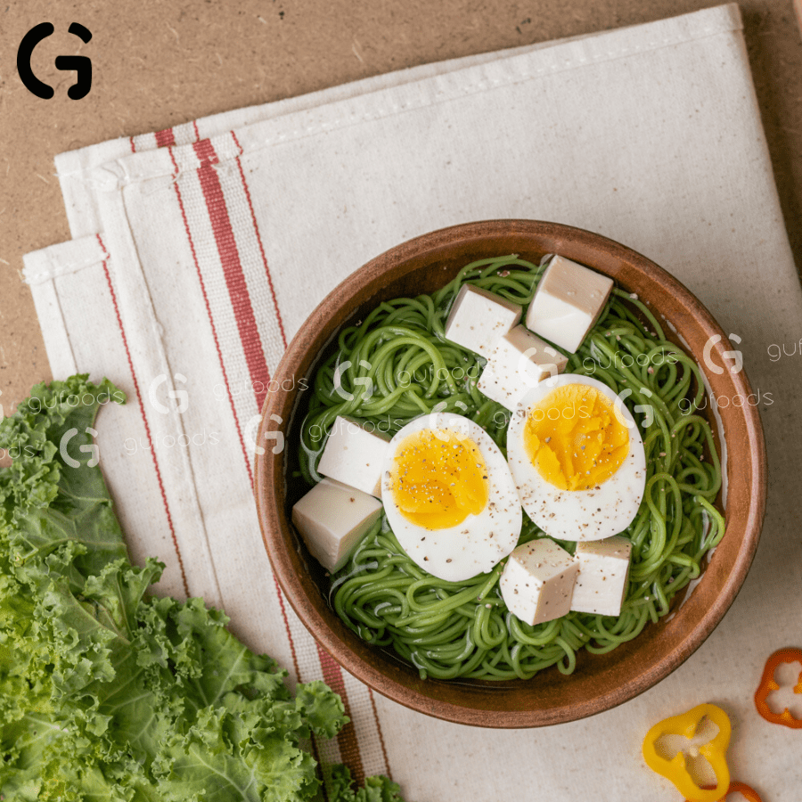 Mì cải Kale GUfoods (Gói 400g) - Giàu chất xơ, Tự nhiên, Healthy