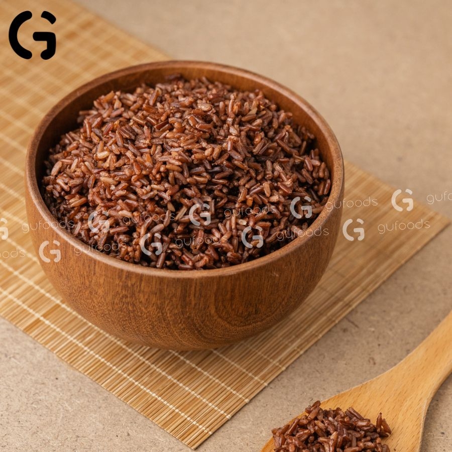 Gạo lứt đỏ ăn kiêng GUfoods (Túi 1kg) - Giảm cân, Thực dưỡng, Eat clean