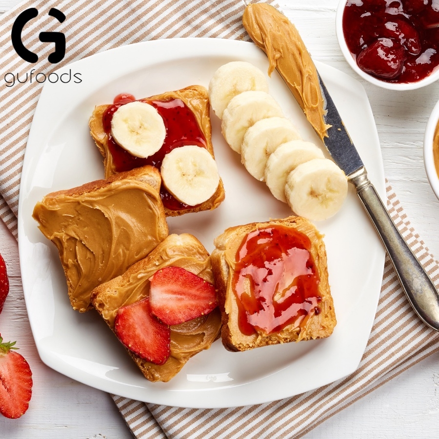 Bơ đậu phộng GUfoods - Không đường, Giàu protein thực vật, Lành mạnh, Eat clean, Healthy, Thuần chay