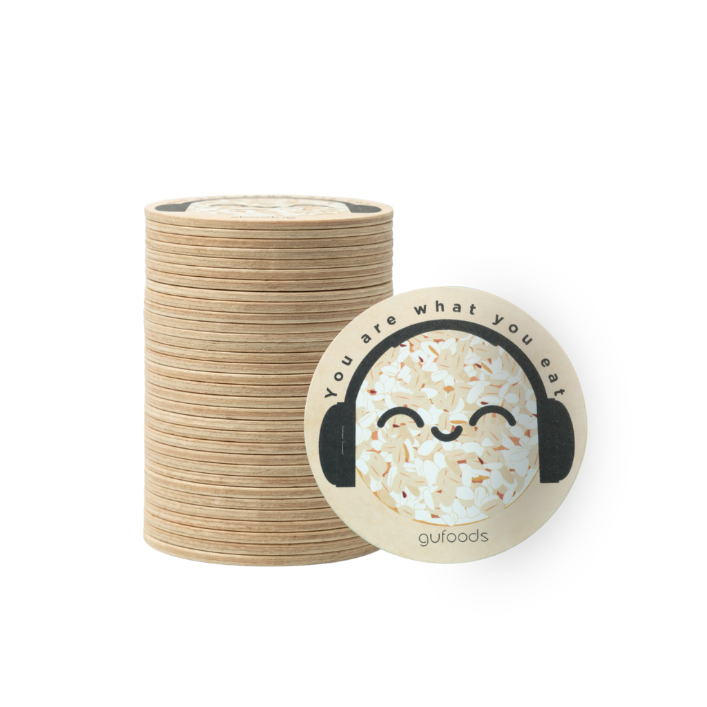 Đế lót ly Lolichill GUfoods - Chất liệu giấy thân thiện môi trường, Tiện lợi, Nhỏ gọn, Sống xanh ăn lành cùng GU