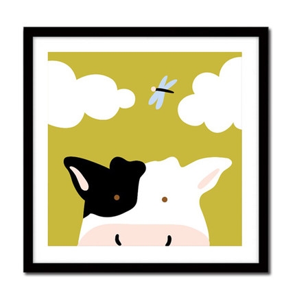 Tranh số hoá Gam HH2002 tranh nhỏ 20x20cm căng sẵn khung