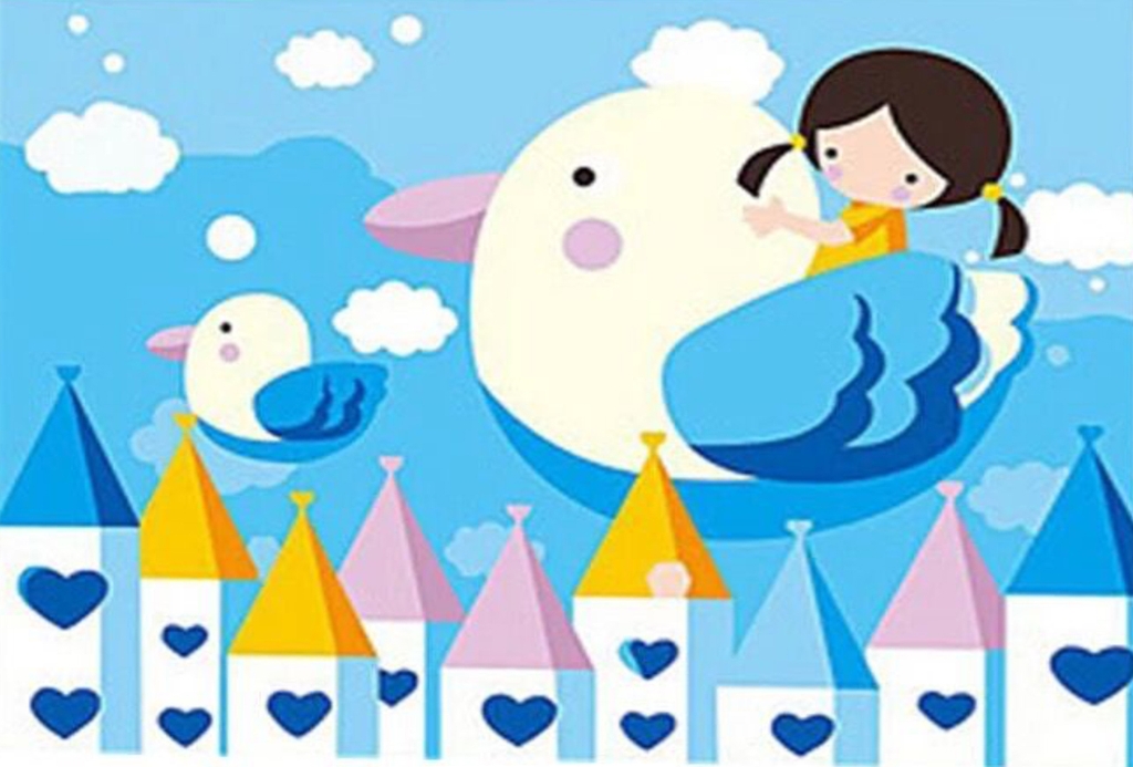 Tranh số hóa tự tô màu Gam C002 20x30cm căng sẵn khung