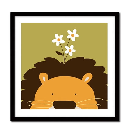 Tranh số hoá Gam HH2002 tranh nhỏ 20x20cm căng sẵn khung