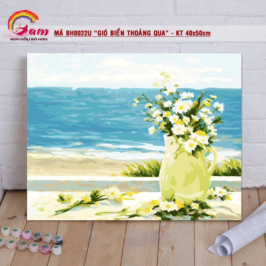 Tranh tô màu theo số Gam Gió biển thoảng qua BH0022U