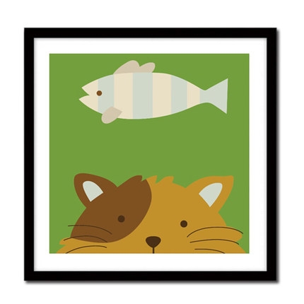 Tranh số hoá Gam HH2002 tranh nhỏ 20x20cm căng sẵn khung