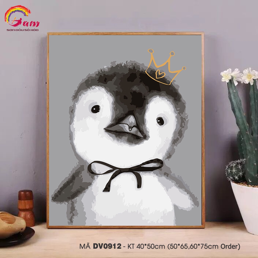 Tranh số hóa Gam DV0912 40x50cm căng sẵn khung