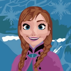 Tranh tô màu theo số Gam tranh nhỏ 20x20cm căng sẵn khung