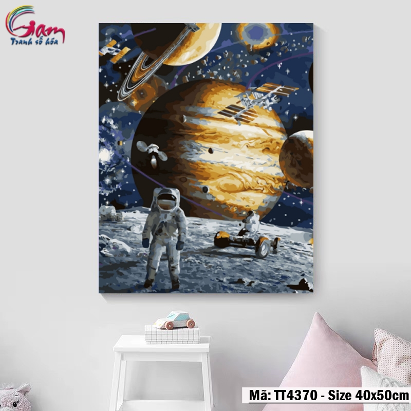Tranh số hóa tự tô tâm trạng trừu tượng GAM Tranh vũ trụ TT4370