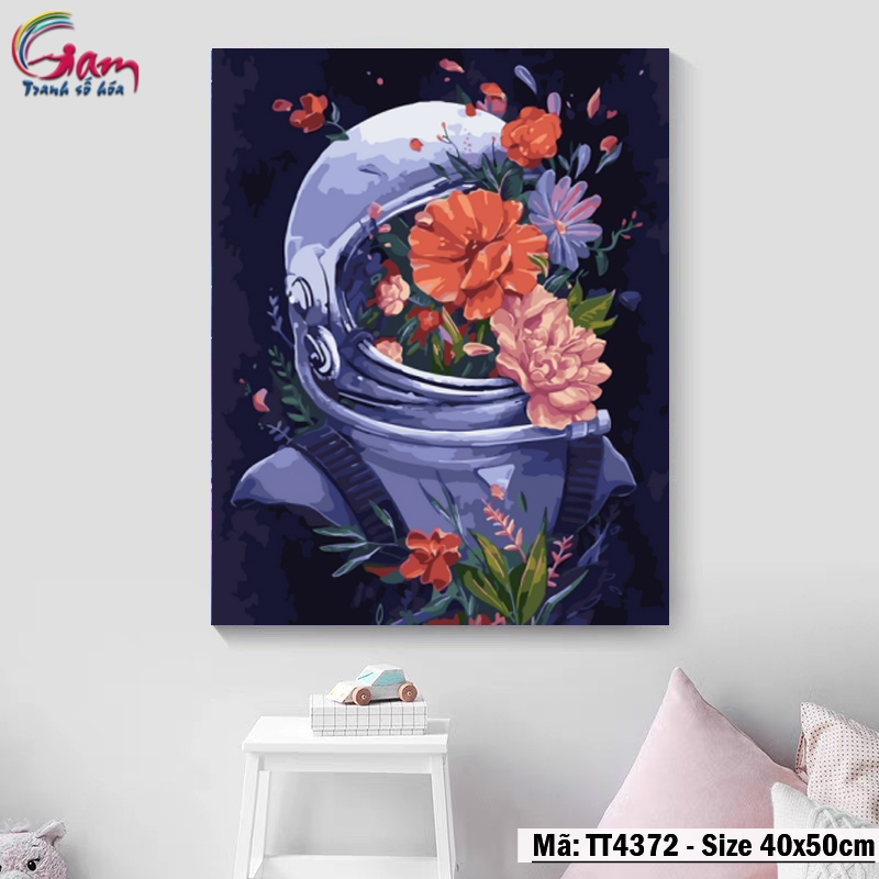 Tranh số hóa tự tô tâm trạng trừu tượng GAM Tranh vũ trụ TT4370