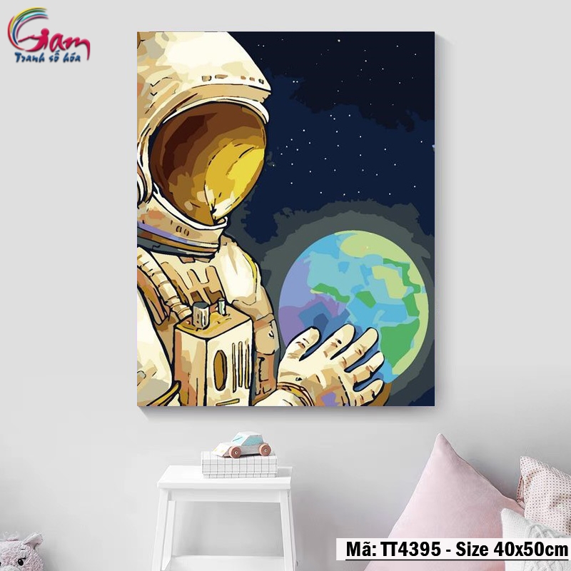 Tranh số hóa tự tô tâm trạng trừu tượng GAM Tranh vũ trụ TT4370
