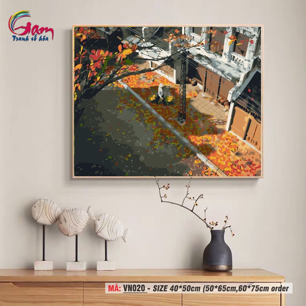 Tranh tô màu theo số Gam phong cảnh Việt Nam VN020