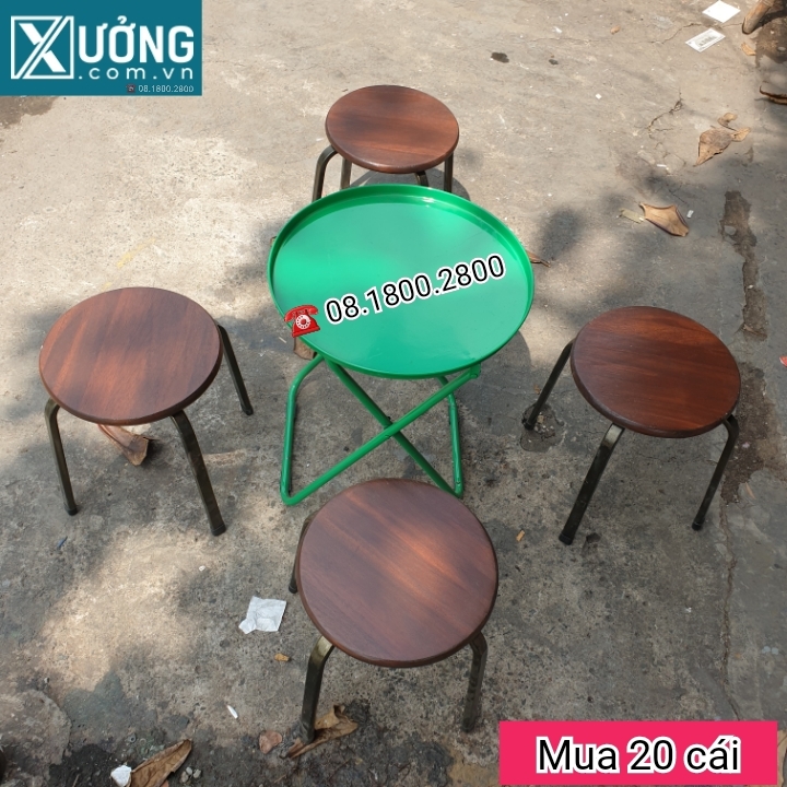 Ghế đẩu quán ăn loại cao 35cm