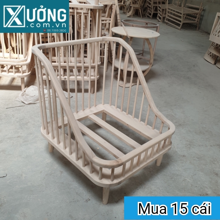 Phôi sofa KBH gỗ Ash