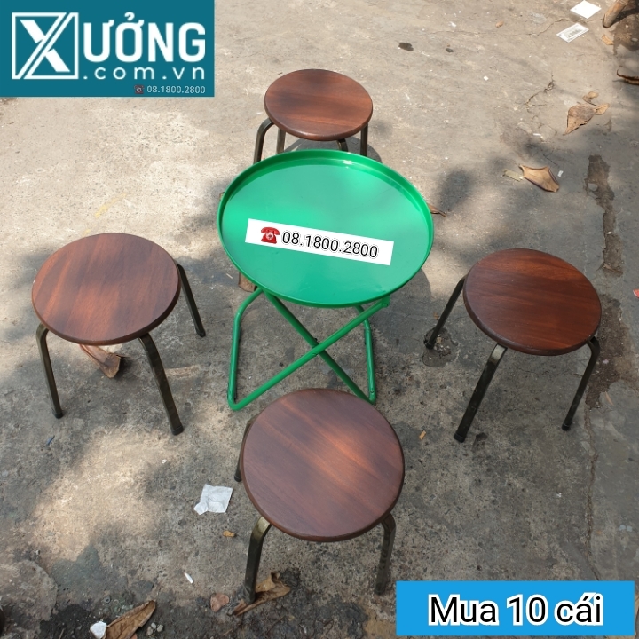 Ghế đẩu quán ăn loại cao 35cm