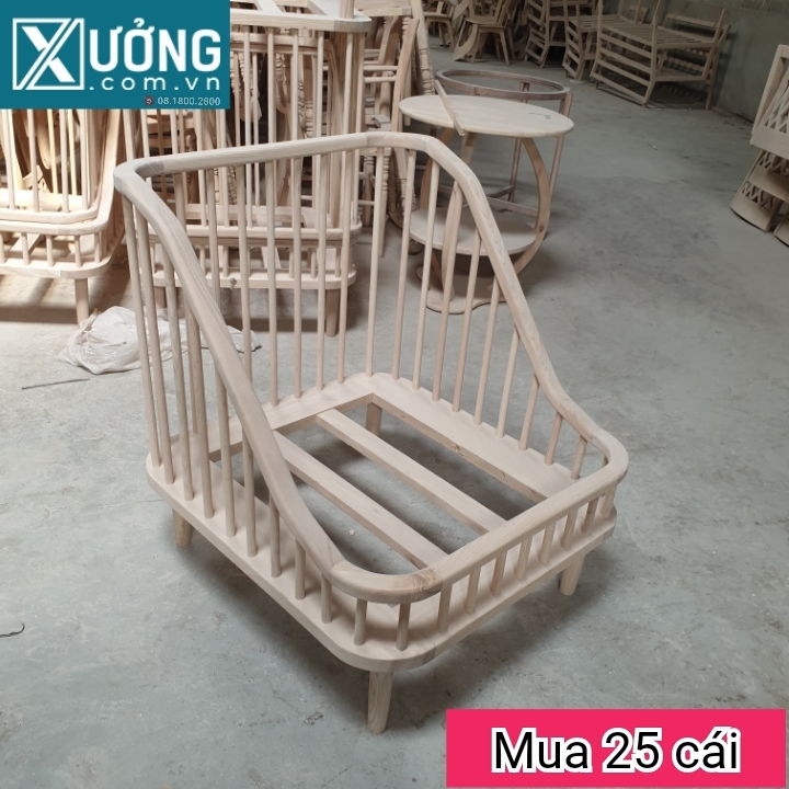 Phôi sofa KBH gỗ Ash