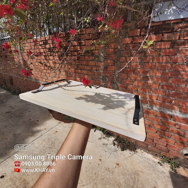 Khay gỗ trắng sữa